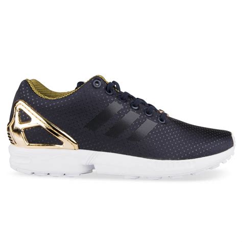 adidas schuhe damen dunkelblau mit gold zx flux|Womens adidas zx flux shoes + FREE SHIPPING .